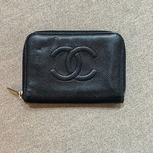 100% Authentic Chanel CC Pebbled Leather Wallet